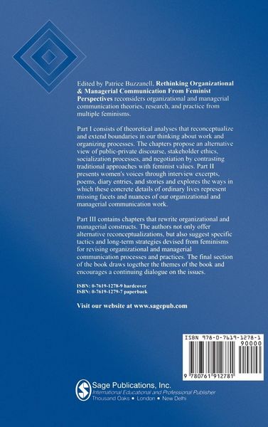 Produktbild: Rethinking Organizational and Managerial Communication from Feminist Perspectives