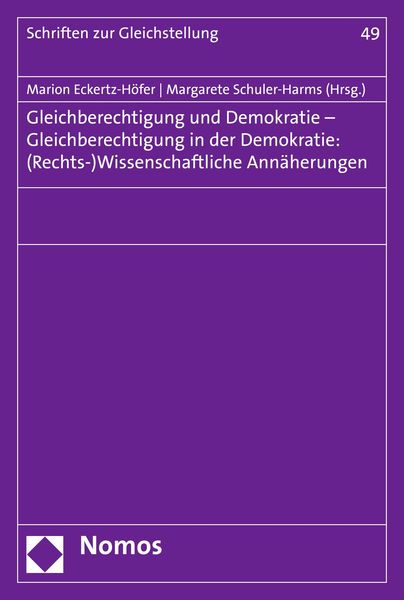 Produktbild: Gleichberechtigung und Demokratie, Gleichberechtigung in der Demokratie