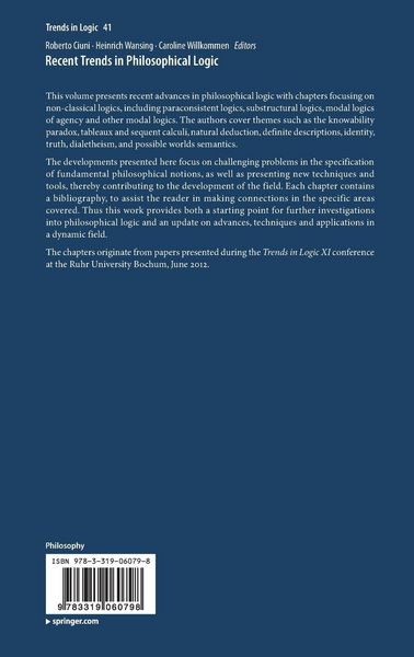 Produktbild: Recent Trends in Philosophical Logic