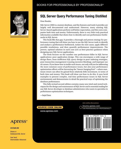 Produktbild: SQL Server Query Performance Tuning Distilled