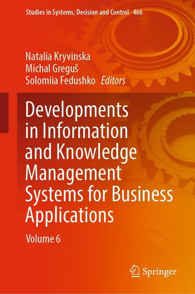 Produktbild: Developments in Information and Knowledge Management Systems for Business Applications