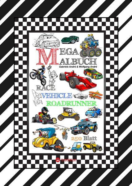Produktbild: Xxl Mega Malbuch - Race On - Tolle Vehicle Motive - Cars - Flugzeuge - Boote - Jetski - Quad - Motorr&auml;der - Ufo