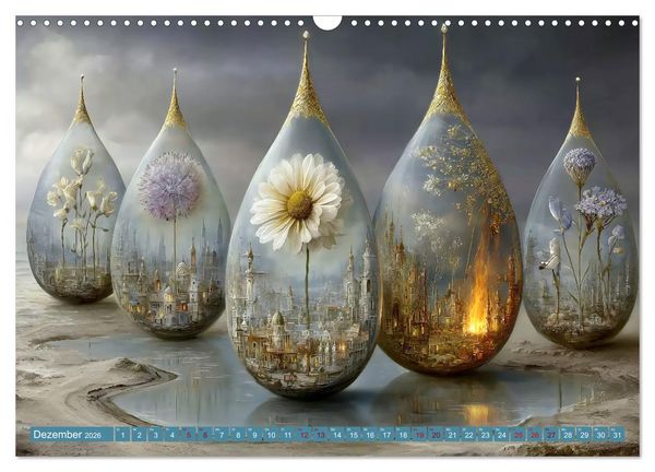 Produktbild: Zwischen Licht und Stille - Tr&auml;ume aus Licht und Form (Wandkalender 2026 DIN A3 quer), CALVENDO Monatskalender