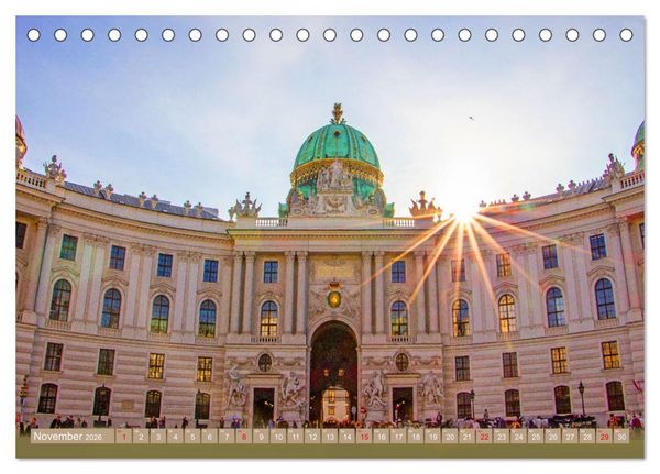 Produktbild: Herzlich willkommen in Wien (Tischkalender 2026 DIN A5 quer), CALVENDO Monatskalender