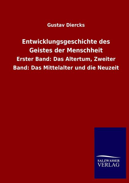 Produktbild: Entwicklungsgeschichte des Geistes der Menschheit