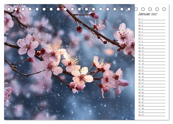 Produktbild: Japanische Kirschbl&uuml;te (Tischkalender 2027 DIN A5 quer), CALVENDO Monatskalender