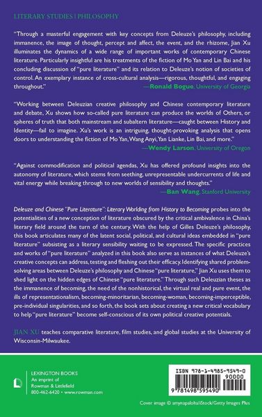 Produktbild: Deleuze and Chinese "Pure Literature"
