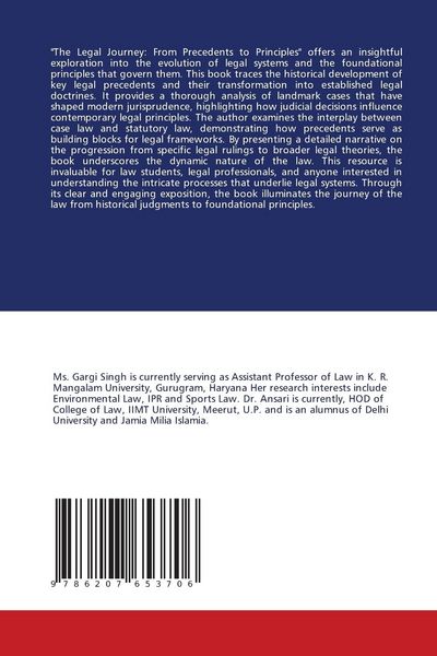 Produktbild: The Legal Journey: From Precedents to Principles