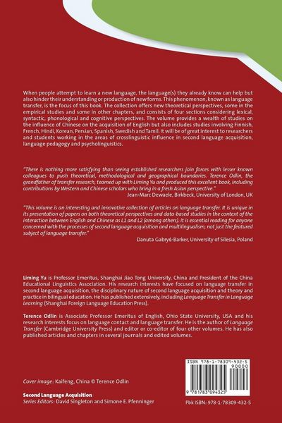 Produktbild: New Perspectives on Transfer in Second Language Learning