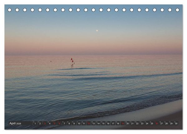 Produktbild: Blick aufs ruhige Meer (Tischkalender 2026 DIN A5 quer), CALVENDO Monatskalender