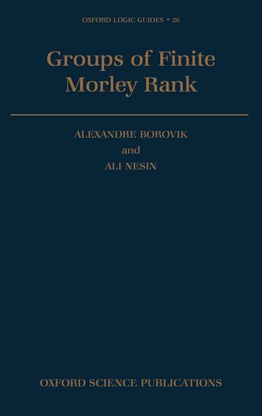 Produktbild: Groups of Finite Morley Rank