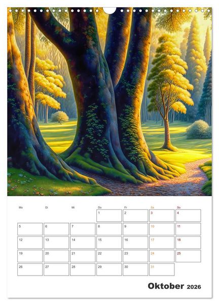 Produktbild: M&auml;rchenhafte B&auml;ume (Wandkalender 2026 DIN A3 hoch), CALVENDO Monatskalender
