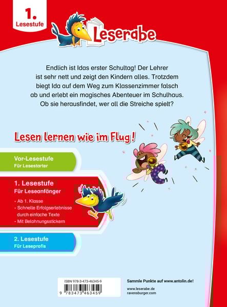 Leserabe 1. Lesestufe - Idas zauberhafter erster Schultag