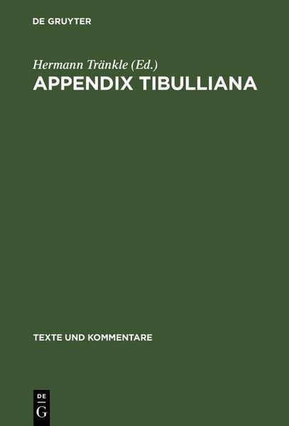 Produktbild: Appendix Tibulliana