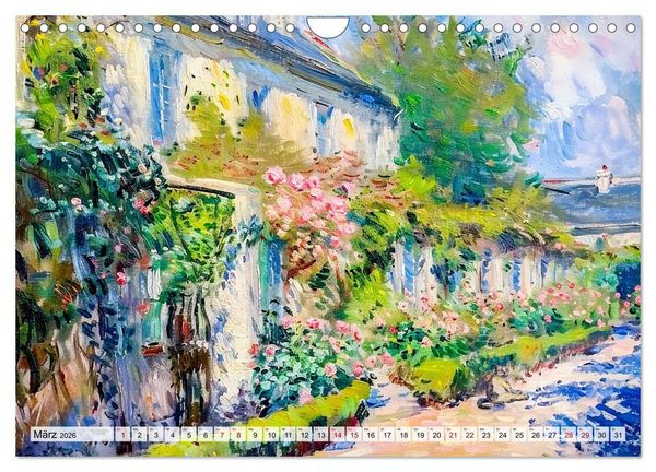 Produktbild: G&auml;rten im Licht - Impressionistische Spazierg&auml;nge mit Bl&uuml;tenpracht (Wandkalender 2026 DIN A4 quer), CALVENDO Monatskalender