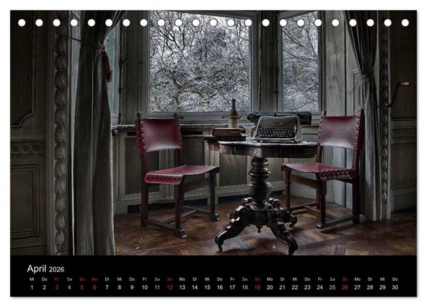 Produktbild: Geheimnisvolle Orte - Lost Places (Tischkalender 2026 DIN A5 quer), CALVENDO Monatskalender