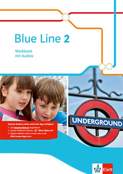 Blue Line 2. Workbook mit Audios, Set von , Klett Schulbuchverlag, 9783125488823