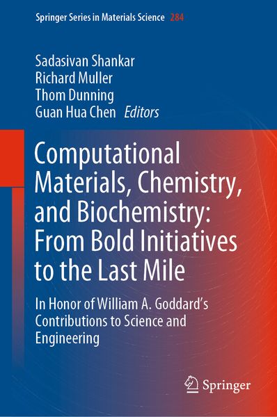 Produktbild: Computational Materials, Chemistry, and Biochemistry: From Bold Initiatives to the Last Mile