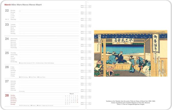 Produktbild: Hokusai Diary 2027