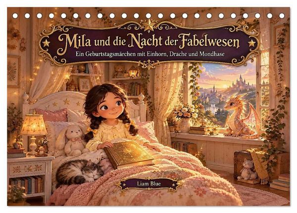 Produktbild: Mila und die Nacht der Fabelwesen (Tischkalender 2027 DIN A5 quer), CALVENDO Monatskalender