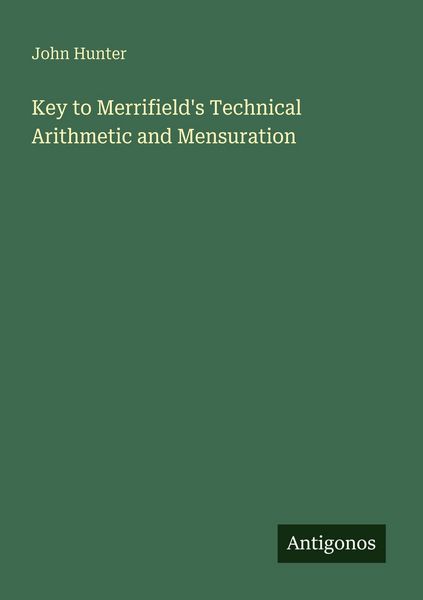 Produktbild: Key to Merrifield's Technical Arithmetic and Mensuration