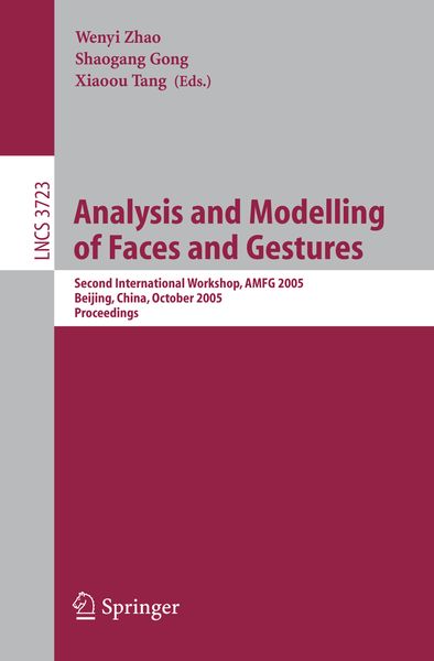 Produktbild: Analysis and Modelling of Faces and Gestures