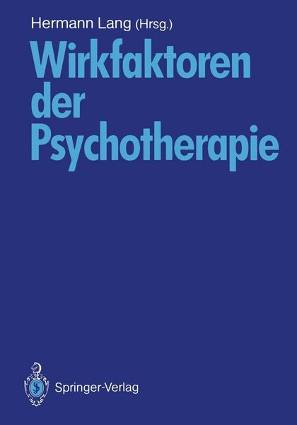 Produktbild: Wirkfaktoren der Psychotherapie