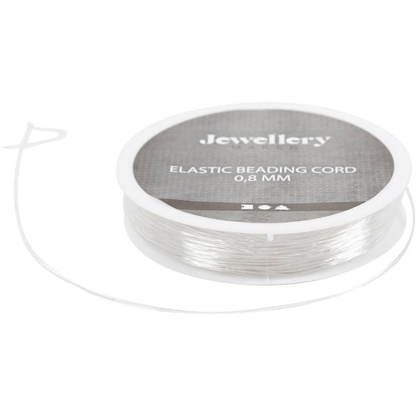 Produktbild: Creativ Company Elastische Schnur, rund, Dicke 0,8 mm, 10 m, 1 Rolle