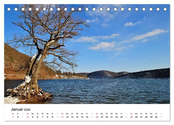 Produktbild: Mein Edersee 2026 (Tischkalender 2026 DIN A5 quer), CALVENDO Monatskalender