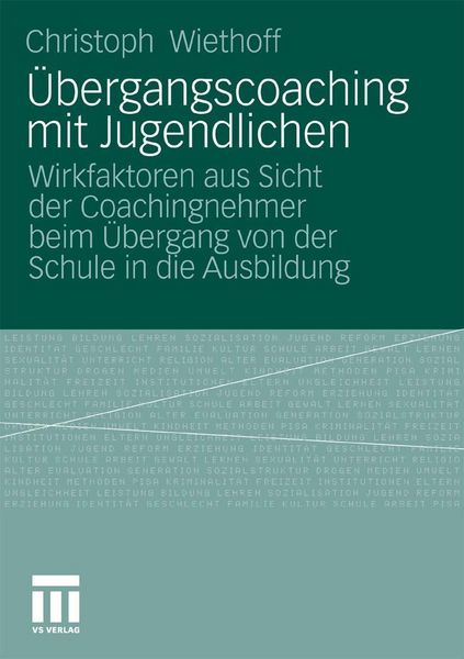 Produktbild: &Uuml;bergangscoaching mit Jugendlichen