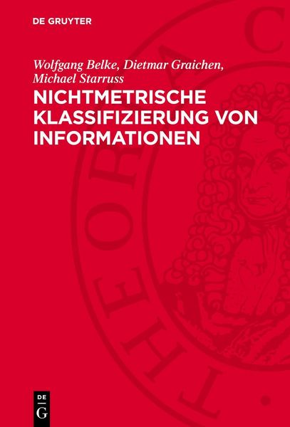 Produktbild: Nichtmetrische Klassifizierung von Informationen