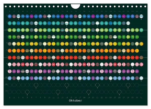 Produktbild: Perlenkalender (Wandkalender 2027 DIN A4 quer), CALVENDO Monatskalender