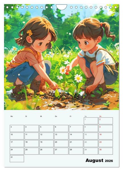 Produktbild: Coole Manga Kids. Lustige Abenteuer im Pixelreich (Wandkalender 2026 DIN A4 hoch), CALVENDO Monatskalender