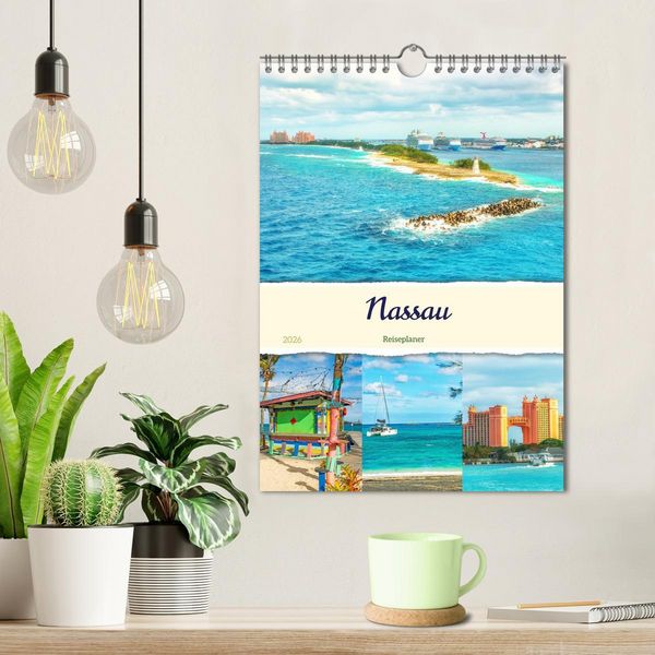 Produktbild: Nassau - Reiseplaner (Wandkalender 2026 DIN A4 hoch), CALVENDO Monatskalender