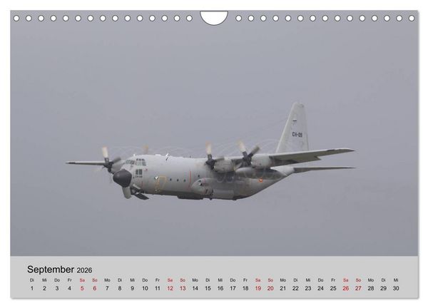 Produktbild: Transportflugzeug C-130 Hercules (Wandkalender 2026 DIN A4 quer), CALVENDO Monatskalender
