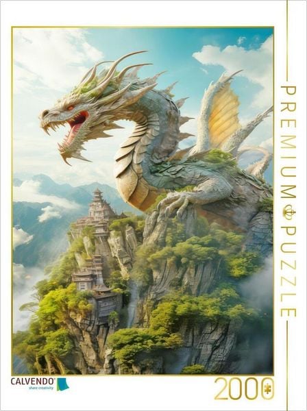 CALVENDO Puzzle Das Land der Drachenlegenden | 2000 Teile Lege-Größe 90x67cm Foto-Puzzle für glückliche Stunden