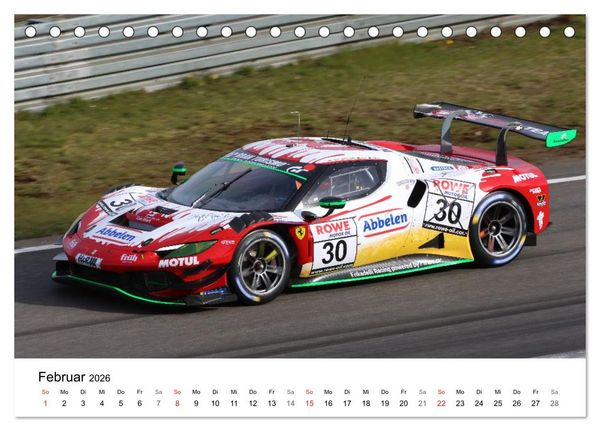 Produktbild: VLN Langstrecken Meisterschaft (Tischkalender 2026 DIN A5 quer), CALVENDO Monatskalender