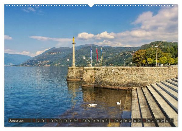 Produktbild: Lago Maggiore - Bezaubernde Orte am Ostufer (Wandkalender 2026 DIN A2 quer), CALVENDO Monatskalender
