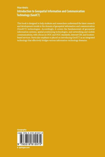 Produktbild: Introduction to Geospatial Information and Communication Technology (GeoICT)