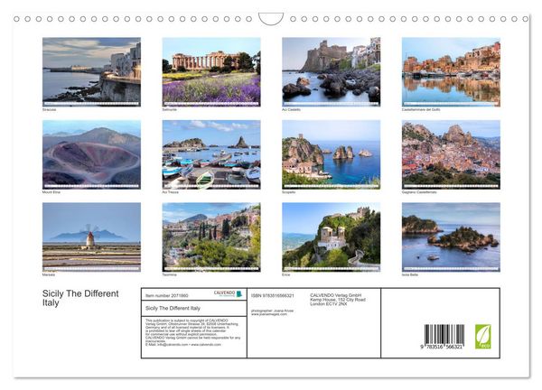 Produktbild: Sicily The Different Italy (Wall Calendar 2026 DIN A3 landscape), CALVENDO 12 Month Wall Calendar