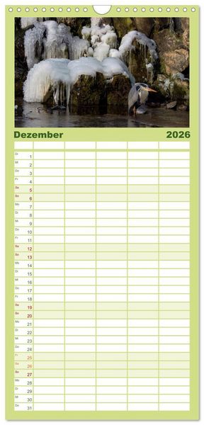 Produktbild: Familienplaner 2026 - Magie Heimische Natur mit 5 Spalten (Wandkalender, 21 x 45 cm) CALVENDO