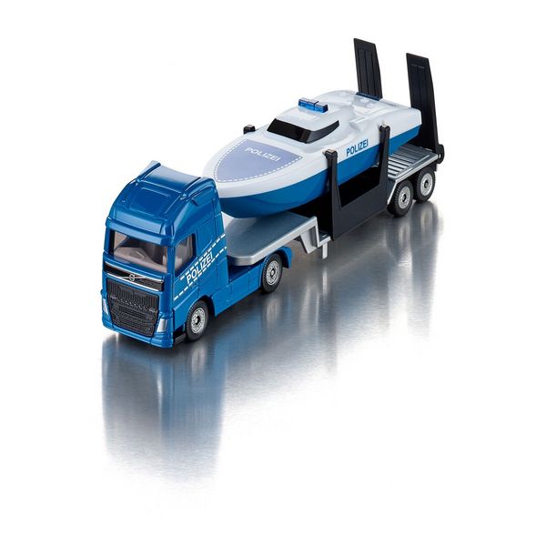 Produktbild: Siku 1757 - Volvo LKW mit Boot, 155x36x46mm