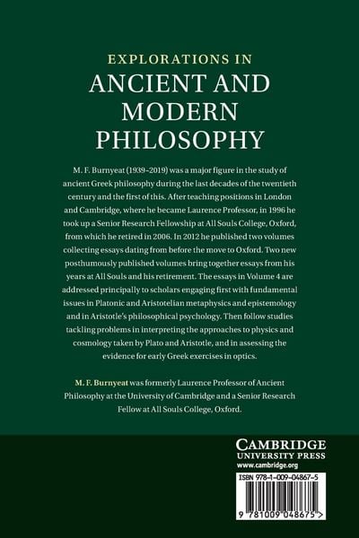 Produktbild: Explorations in Ancient and Modern Philosophy