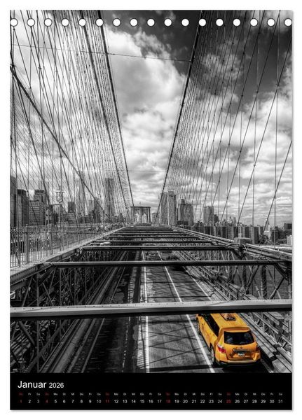 Produktbild: New York Colorkey (Tischkalender 2026 DIN A5 hoch), CALVENDO Monatskalender
