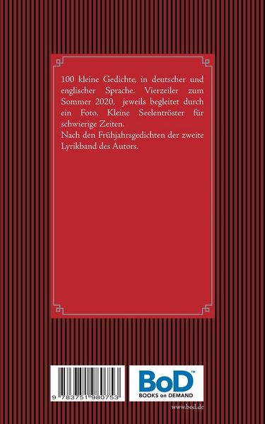 Produktbild: Gedichte eines Sommers