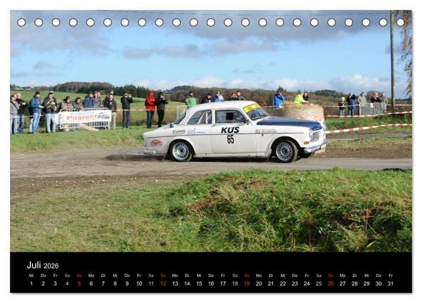 Produktbild: Asphalt und Schotter Rallye (Tischkalender 2026 DIN A5 quer), CALVENDO Monatskalender