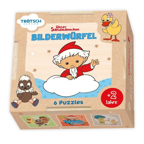 Produktbild: TR&Ouml;TSCH - Unser Sandm&auml;nnchen Bilderw&uuml;rfel aus Holz