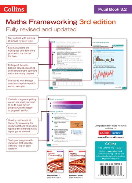 Produktbild: Maths Frameworking -- Pupil Book 3.2 [Third Edition]