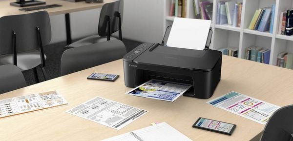 Produktbild: Canon PIXMA TS3750I EUR BK Multifunktionsdrucker Tintenstrahl Farbe A4 Drucker, Scanner, Kopierer Duplex, USB, WLAN