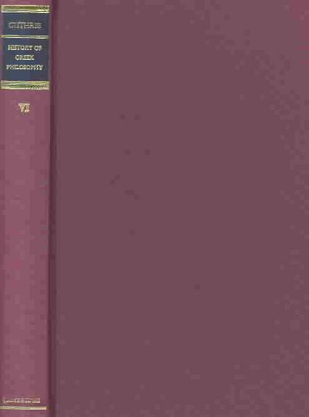 Produktbild: A History of Greek Philosophy
